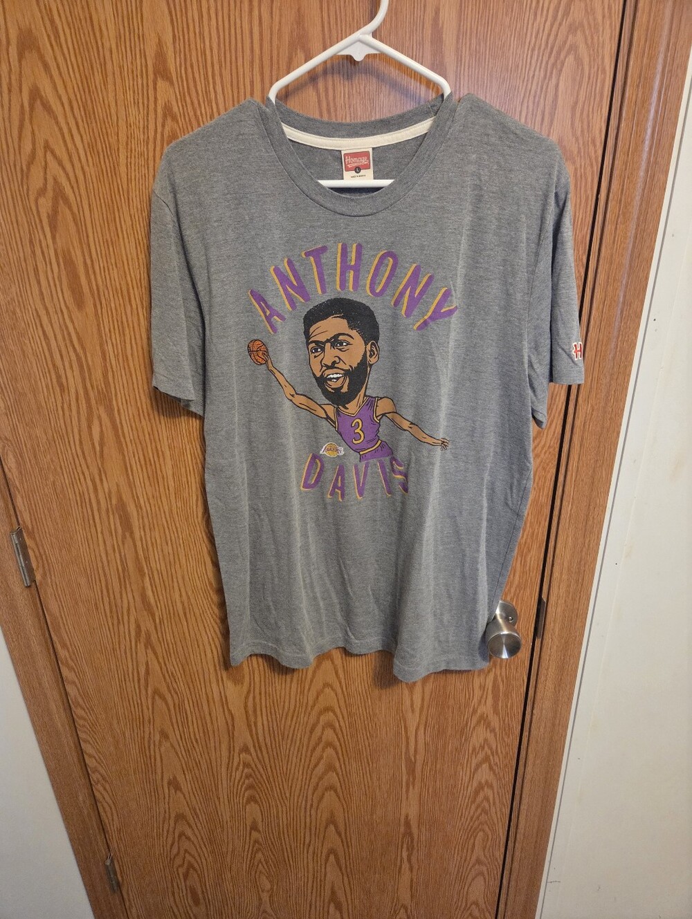 Homeage Los Angeles Lakers Anthony Davis Shirt Sz Large Men's NBA